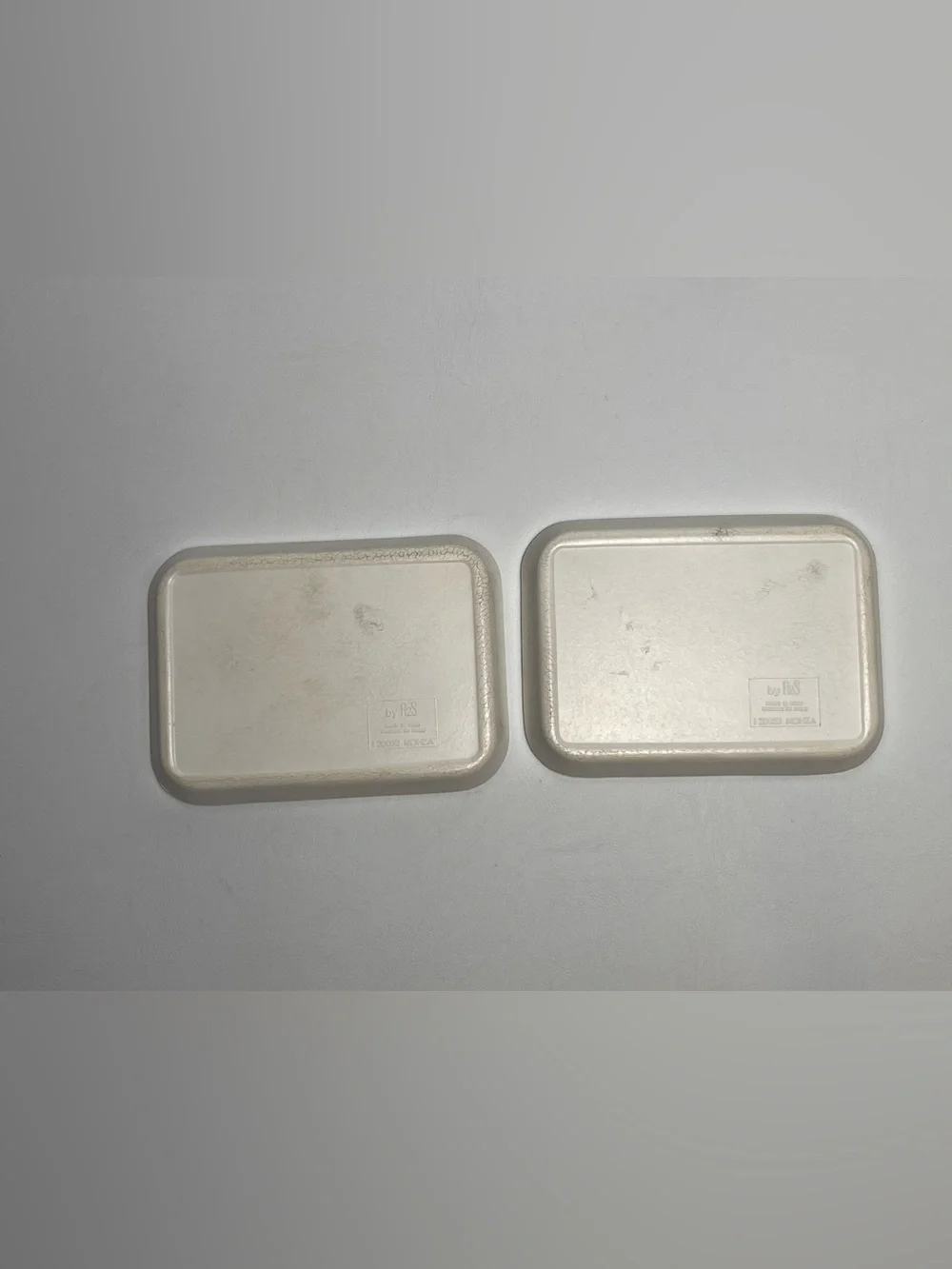 Vintage Set of 2 Italy R2S Monza Melplus Melanine Trinket Snack Trays